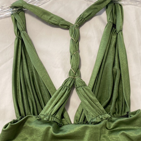 Black Halo green Viscose and Lycra top - Picture 5 of 5